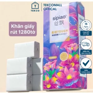 Túi 1280 Giấy Rút Treo Tường Sipiao 4 Lớp Siêu Tiện Dụng - TEKCOMALL