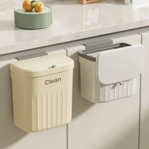 Thùng rác CLEAN cài tủ nhà bếp màu vàng nhạt dung tích 12l