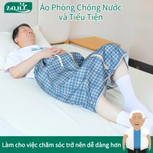 Tã dạng chân váy/quần chống thấm nước dành Váy nước tiểu Vải cotton Tấm lót tã có thể đeo được cho người lớn Quần Lót Giường Thoáng Khí Thấm Hút Tốt Chống Tràn Tiện Dụng