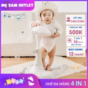 Ghế Tắm Cho Bé Thiết Kế Đa Năng 4in1, Tắm Gội, Thay Bỉm, Vệ Sinh, Tập Đứng Có Thể Điều Chỉnh Độ Cao Và Tháo Rời