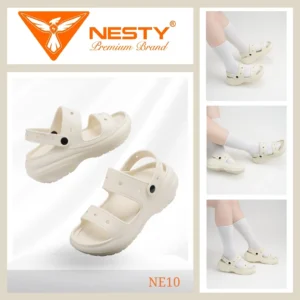 Dép Hai Quai Nữ Đế Cao 7CM NESTY Kiểu Dáng Basic Sục Đế Cao Mềm Chống Trượt NE10 Cao Su
