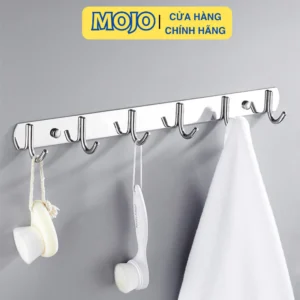 Móc Treo Quần Áo Dán Tường Móc Treo Đồ INOX SUS304 Không Cần Khoan Đục Cao Cấp