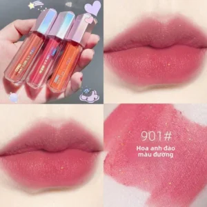 Hllr Son Môi Chống Thấm Nước Lâu Dài Chống Dính Cốc Thủy Tinh Trong Suốt Matte Son Môi Dưỡng Ẩm Học Sinh Son Môi