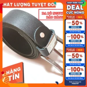 Dây Nịt Da Bò Cao Cấp Bao Test Lửa -Thắt Lưng Nam Da Bò Thật - Bán Từ Xưởng BH 2 Năm