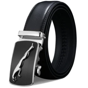 Thắt lưng nam, dây nịt nam da bò nguyên miếng mặt báo quyền lực, đẳng cấp chính hiệu Bailini Leather