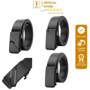 Thắt Lưng Nam TRAZ Giấu Đuôi Dây Khóa Tự Động Da Bò Thật Cao Cấp Đẹp Công Sở Đi Làm Đi Học