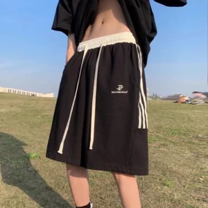 Quần Short Nam Nữ MAZOMRINCE3 Unisex Chất Cotton Phối Sọc Thể Thao - Quần Đùi Unisex Thể Thao Mặc Thoáng Mát Năng Động