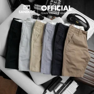 Quần Short Nam SANDLOT Thời Trang Basic Cao Cấp, Chất Vải Kaki Dày Dặn, Mềm Mịn, Thấm Hút Mồ Hôi QS01