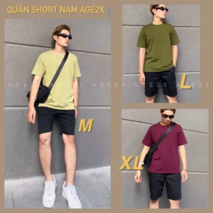 Quần Short kaki Nam chất kaki, hàng VNXK chất lượng cao wash mềm xịn, siêu thấm, siêu bền bỉ, chính hãng AGE2X