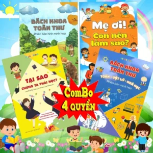 Sách - Combo 4 cuốn - Mẹ Ơi Con Nên Làm Sao, Bách Khoa Toàn Thư, Tại Sao Chúng Ta Phải Học, Bách Khoa Toán Lý Hóa