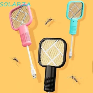 Bẫy bẫy muỗi SOLARZA, Sốc điện USB Fly Bug Zapper, Kiểm soát dịch hại Mini Di động Đèn UV Côn trùng Vợt Nhà ngoài trời