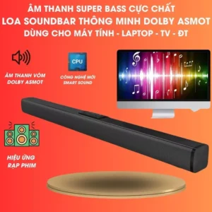 Loa Soundbar Bluetooth Âm Thanh Vòm 8D BASS BOSEBT-D01 Super Bass 2024 Cho Tivi Máy Tính Laptop PC Điện Thoại
