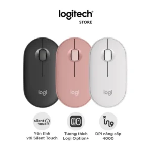 Chuột Văn Phòng Không Dây Pebble M350 Silent, Đơn Giản, Sang Trọng, Thời Trang, Độ Chính Xác Cao