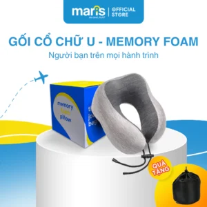 Gối Chữ U Cao Su Non MARIS Mr - 202 Memory Foam Cao Cấp, Gối Kê Cổ Cao Su Non