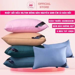 Ruột Gối Đầu, ruột gối nằm Cao Cấp Pillow Hilton Loại 1 Nhiều Màu Tiêu Chuẩn 5* Kích Thước 45x65cm
