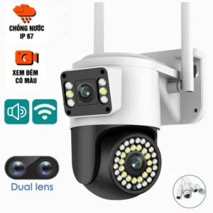 Camera Wifi Yoosee PTZ 2 Mắt Siêu Nét Có Màu, Xoay 360 Độ, Đàm Thoại 2 Chiều, Báo Động, Bảo Hành 24 Tháng