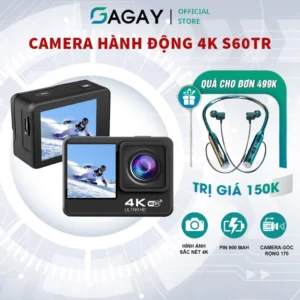Camera hành động 4K S60TR, hình ảnh sắc nét, chức năng đa dạng, máy ảnh mini cảm biến chất lượng cao