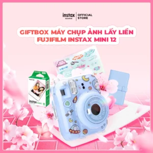 COMBO BOX Máy Ảnh Chụp Lấy Liền Fujifilm Instax Mini 12 [KHÔNG BAO GỒM HỘP GIFT]- Bảo Hành 1 Năm