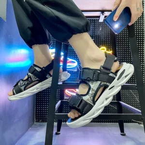 Skydensandal- dép quai hậu nam Giày sandal Dép Quai Hậu Nam nam nữ màu đen hính hãng Dép Sandan Nam Nữ, Sandal Học Sinh
