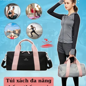 Túi trống thể thao đựng đồ du lịch, tập yoga, tập gym đa năng có ngăn để giày GOTO - GT006