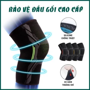 Băng Quấn Gối Nam Nữ Thể Thao Bảo Vệ Đầu Gối Bó Gối Tránh Chấn Thương Bóng Rổ Bóng Chuyền Chạy Bộ Gym Pickleba