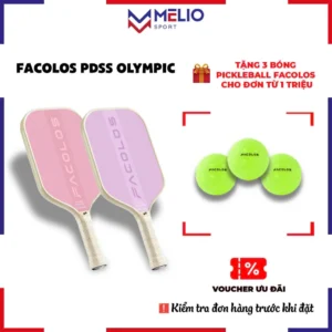 Vợt Picklebal Wika Facolos Olympic 16mm, Vợt Đánh Bóng Pickleball Chất Sợi Thủy Tinh Cao Cấp Nhẹ Bền