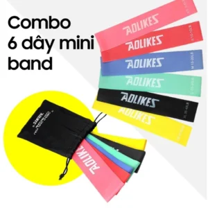 Dây miniband Aolikes kháng lực tập gym chân mông tay đùi cao su đàn hồi nam nữ