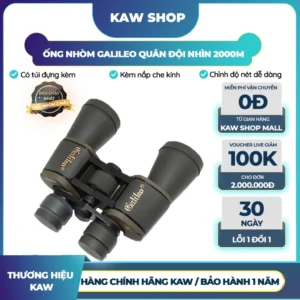 Ống Nhòm 2 Mắt KAW Galileo 20x50, Nhìn Xa Đến 2KM, Độ Phóng Đại 20 Lần
