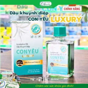 Dầu Khuynh diệp CON YÊU Luxury (Chai 30ml) | Sử dụng tốt cho Mẹ & Bé | Ngăn ngừa cảm lạnh, đau nhức.