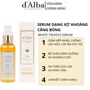 Serum Dạng Xịt Khoáng d'Alba White Truffle Supreme Intensive Giúp Da Căng Bóng ,Cấp Ẩm Toàn Diện 50ml