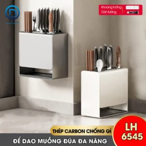 Kệ treo dao muỗng đũa đa năng treo tường LH-6545